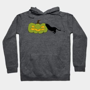 Green Scratch-O-Lantern (Black Cat) Hoodie